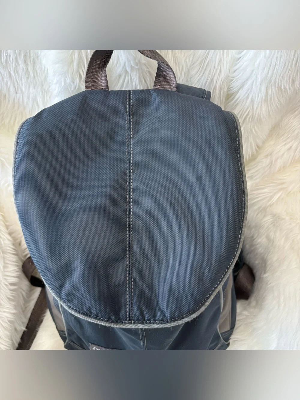 OverLand Equipment Backpack Blue Gray Compact Daypack Travel Hiking Organizer